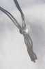 316L Çelik Gümüş Renk İtalyan Zincir Kalp Sallantı Model İncili Kadın Kolye - Thumbnail (1)