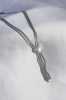 316L Çelik Gümüş Renk İtalyan Zincir Kalp Sallantı Model İncili Kadın Kolye - Thumbnail (2)